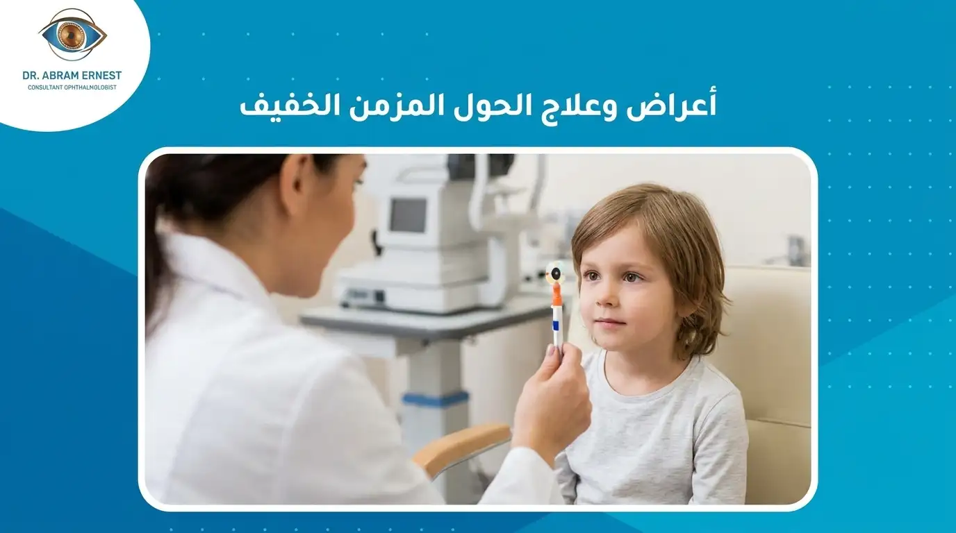 أعراض وعلاج الحول المزمن الخفيف