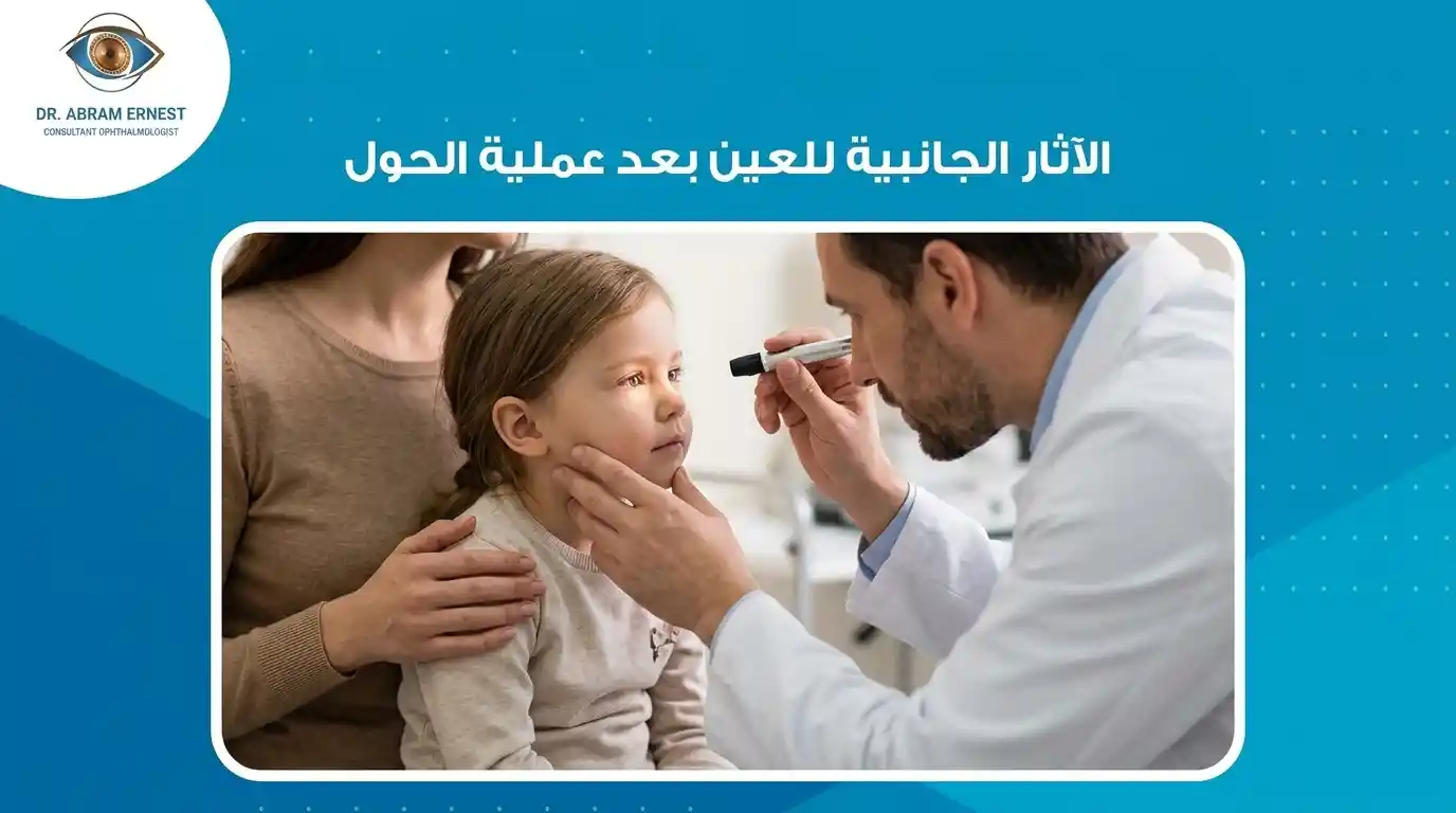 الآثار الجانبية للعين بعد عملية الحول