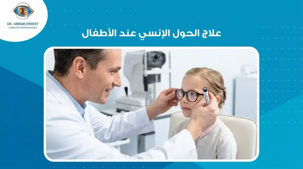 علاج الحول الإنسي عند الأطفال