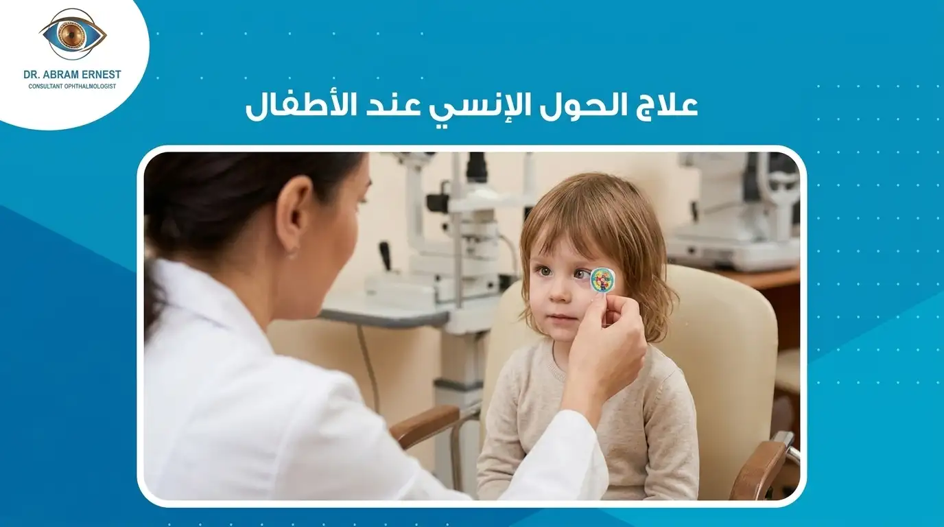 علاج الحول الإنسي عند الأطفال