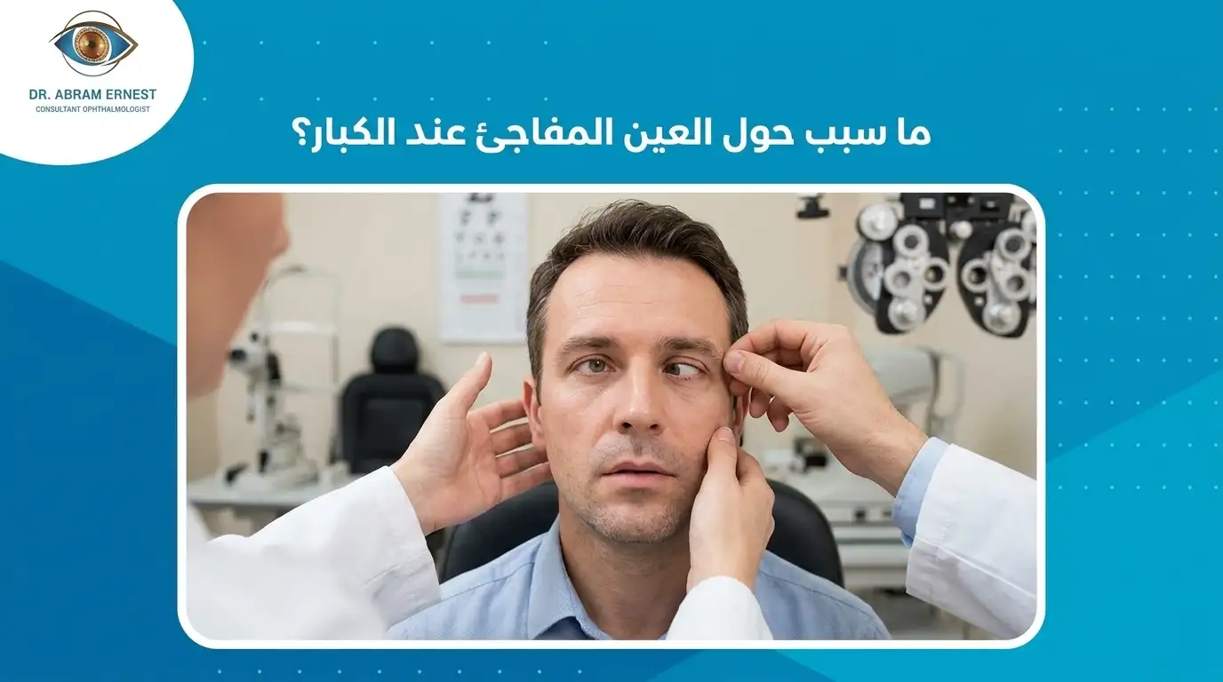 ما سبب حول العين المفاجئ عند الكبار؟