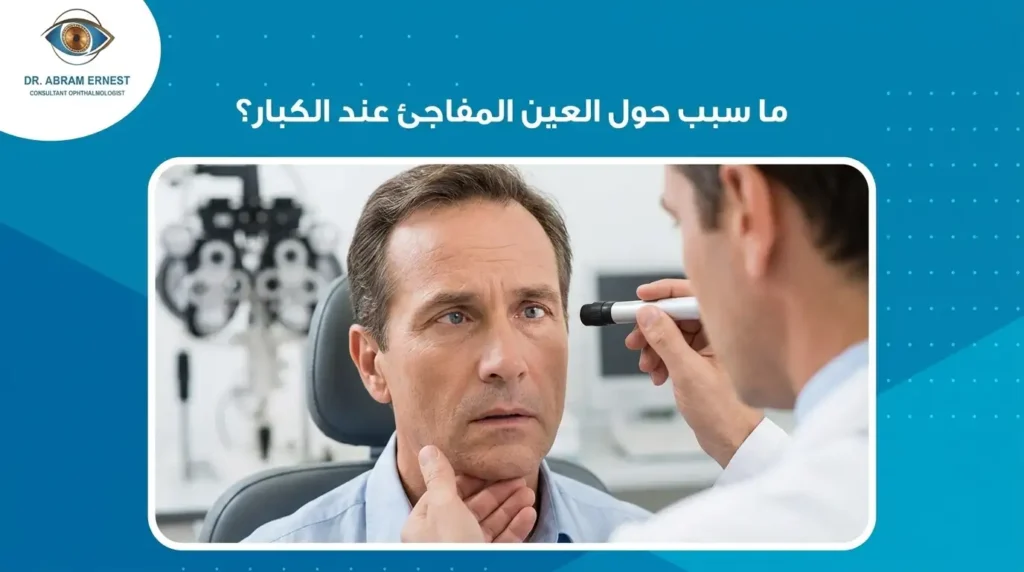 ما سبب حول العين المفاجئ عند الكبار؟