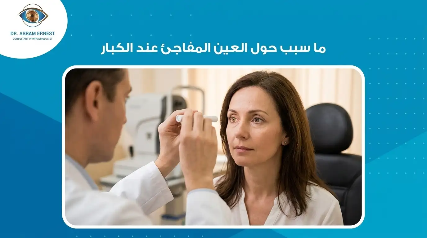 ما سبب حول العين المفاجئ عند الكبار؟