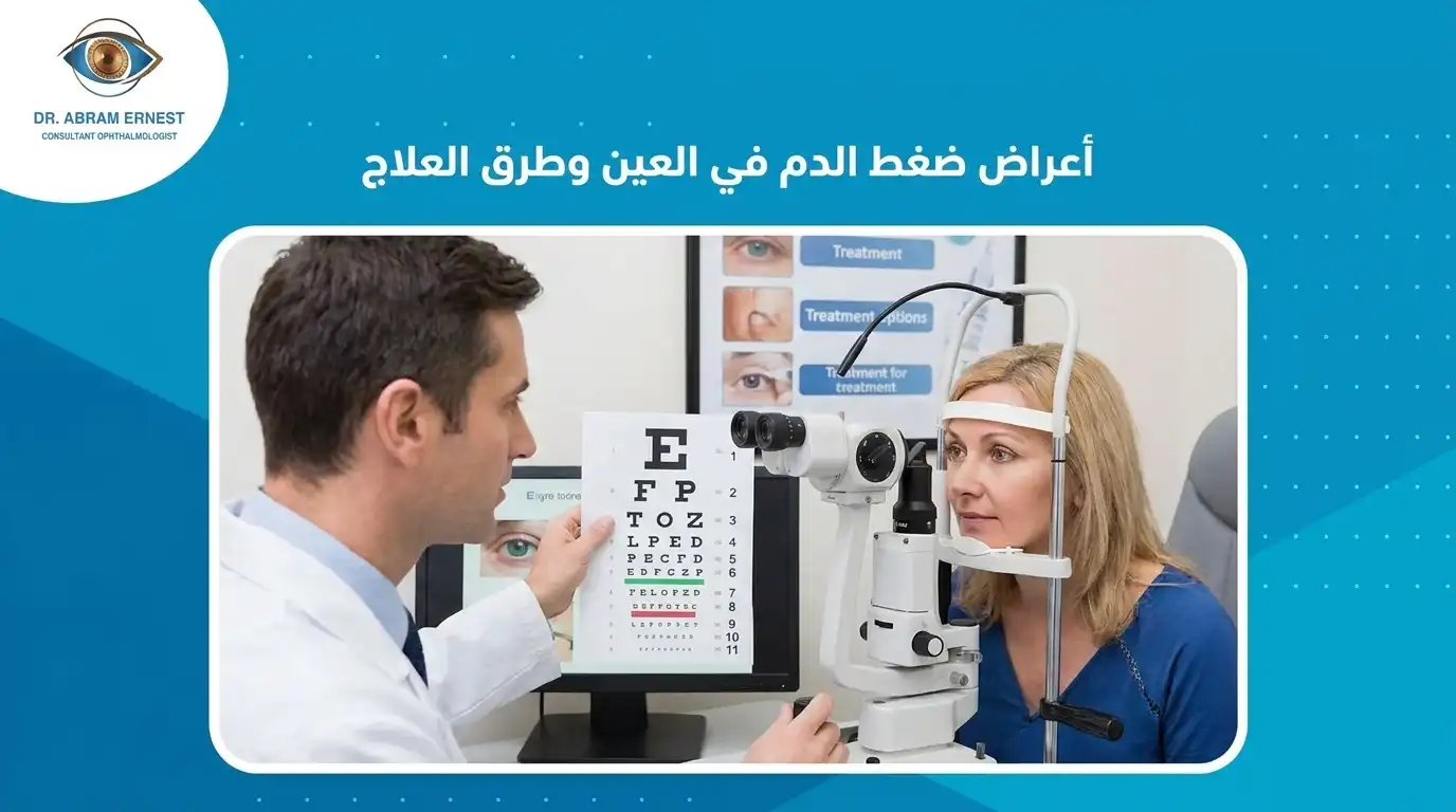 أعراض ضغط الدم في العين وطرق العلاج