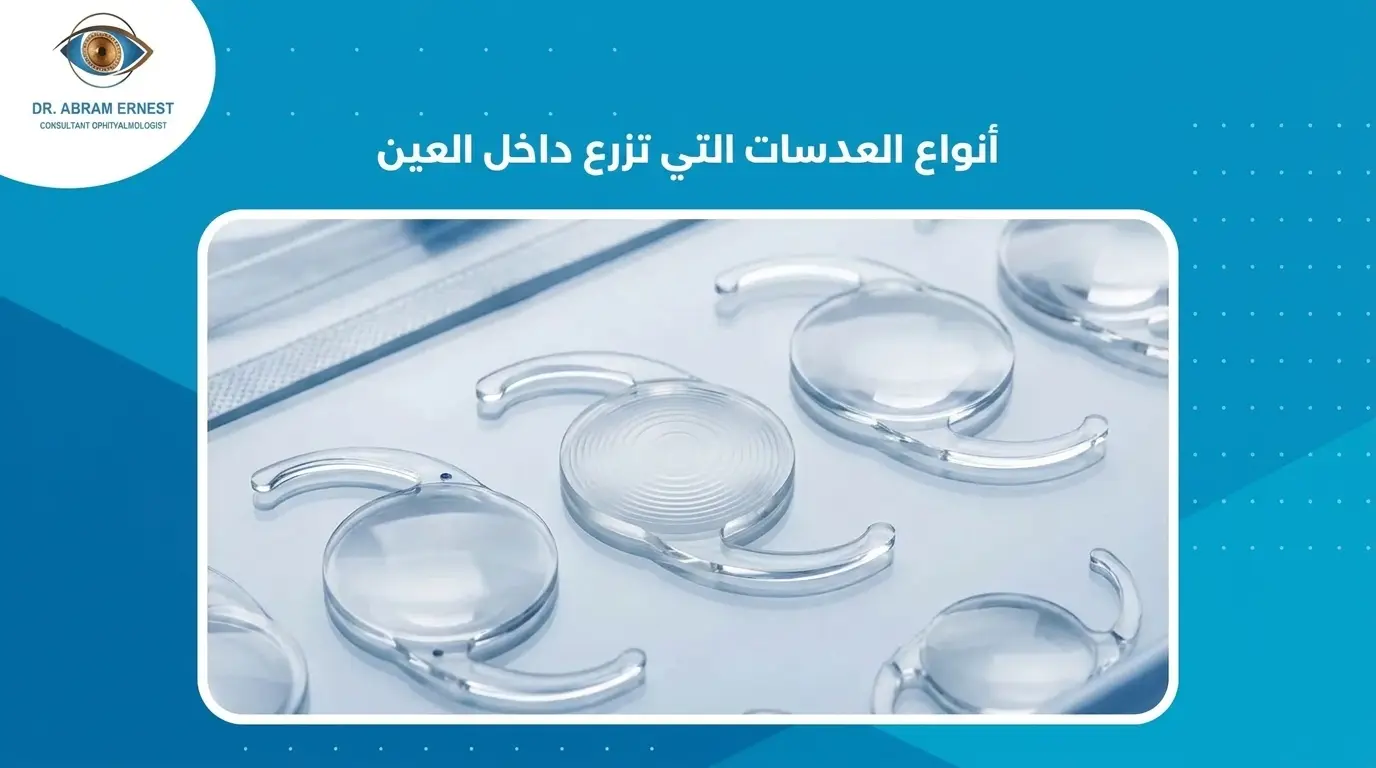 أنواع العدسات التي تزرع داخل العين