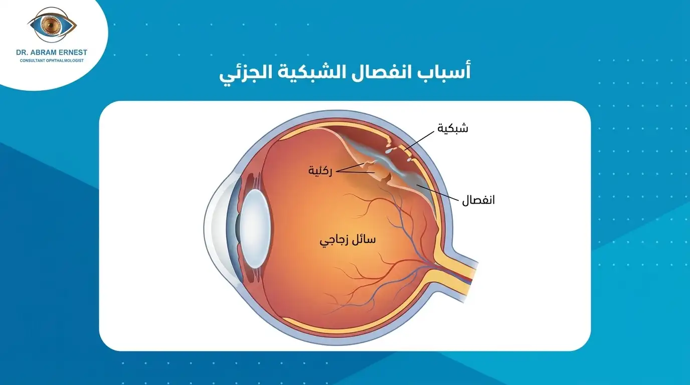 اسباب انفصال الشبكية الجزئي