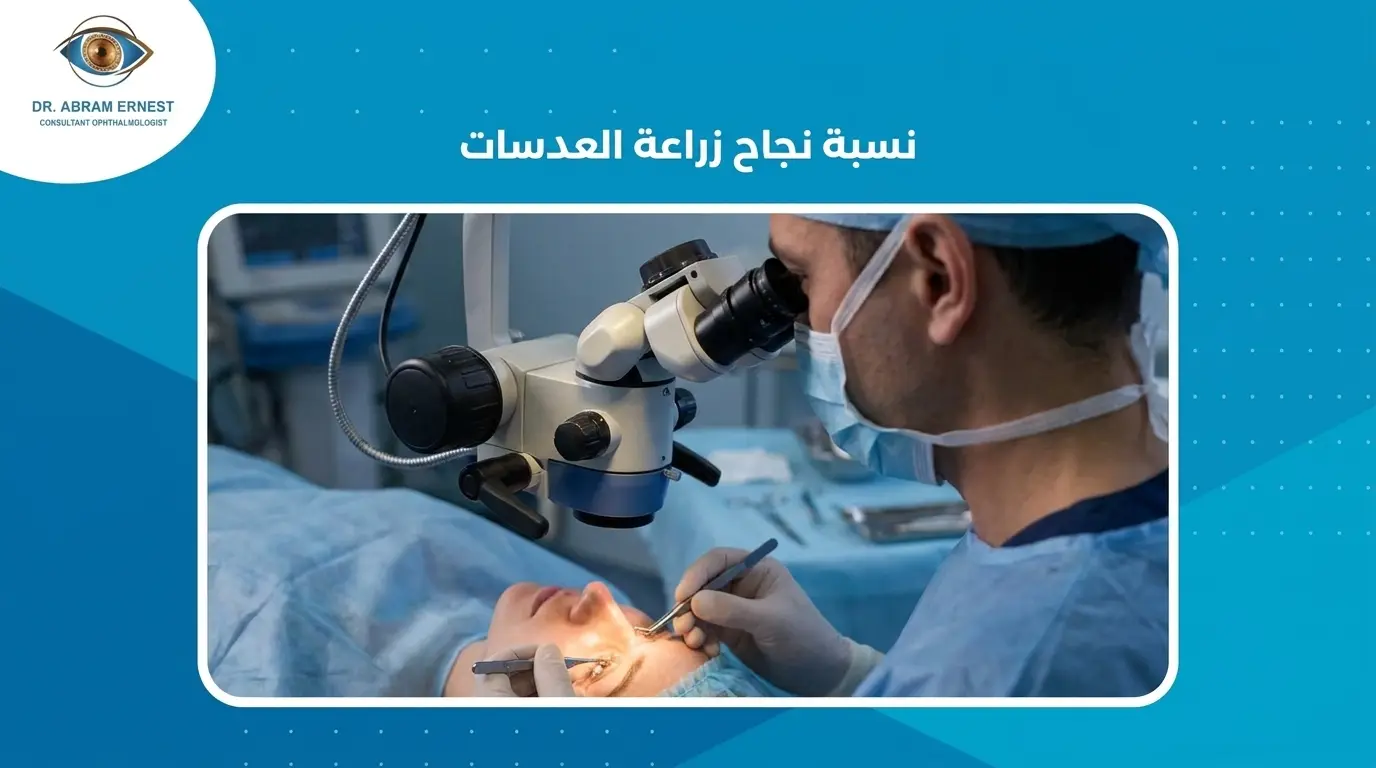 نسبة نجاح زراعة العدسات