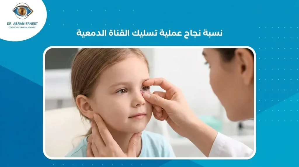 نسبة نجاح عملية تسليك القناة الدمعية
