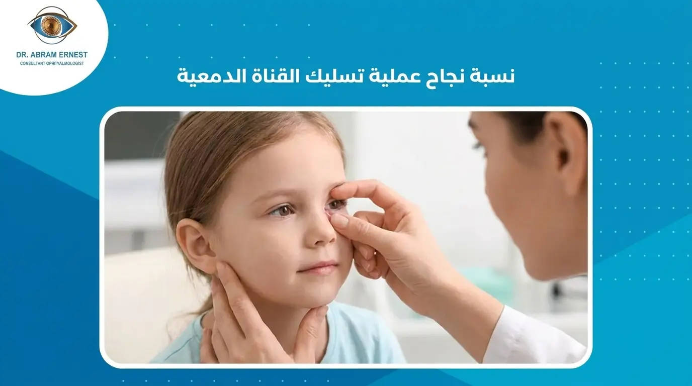 نسبة نجاح عملية تسليك القناة الدمعية